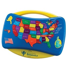 Tek Nek Encyclopedia Britannica Talking U.S. Puzzle by Tek Nek