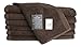 SALBAKOS 100% Turkish Cotton Washcloth Set of 12 13x13 inch | Heirloom Quality | Hotel & Spa Collection | Ultra Soft, Super Absorbent, Washcloth Towels | Made in Turkey (Brown, 12 Washcloths)