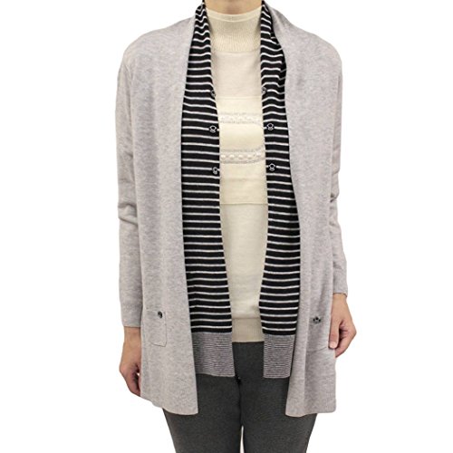 ピッコーネ スタジオ ピッコーネ STUDIO PICONE レディース ツインセット カーディガン ベスト セットアイテム ボーダー ニット 長そで (pico-w16aw39s)