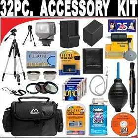 32 PC ULTIMATE DELUXE DB ROTH ACCESSORY KIT FOR THE PANASONIC PV-GS320 , GS180 , GS300 ,... by 