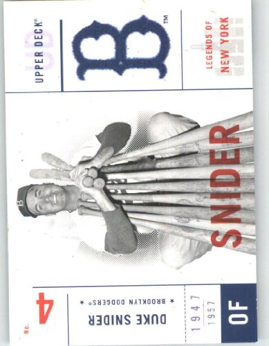 2001 Upper Deck Legends of NY #8 Duke Snider - Brooklyn Dodgers (Baseball Cards)