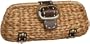 SR SQUARED by Sondra Roberts Straw Clutch