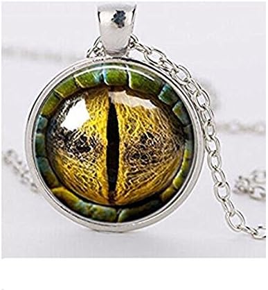Colorful eye pendant Glass Cabochon Dome Necklaces jewelry dimensional dragon eye Necklace Pendant