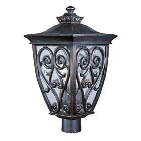 Maxim Lighting 40120CDOB 3 Light Newbury Post Mount Light