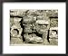 Stone Mask on Temple of Masonry Altars, Altun Ha, Belize, Central America Collections Framed Art Poster Print by Upperhall, 22x18