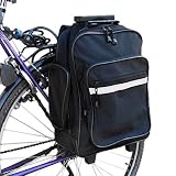 Relaxdays Fahrradtasche Trolley 3in1 Rucksack