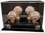 Ultimate 4 Ball with Gold Rings and Riser Display Case
