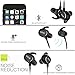 Wireless Headset Stoon Lightweight Sweatproof Sports Headphones V4.1 Best Noise Cancelling Earbuds with Mic Hands-free Bluetooth Eaebuds In Ear Dual Battery Calls for iPhone Samsung iPad (Black)