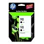 Original HP 98 Black Ink Cartridge (2-Pack) in Retail Packaging