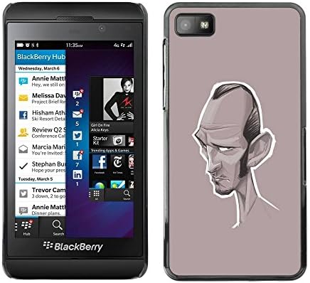TopCaseStore / Snap On Hard Back Shell Rubber Case Protection Skin Cover - Actor Hollywood - Blackberry Z10