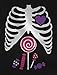 Tstars Ribcage Xray Candy Halloween Shirts for Kids Toddler Dabbing Skeleton Shirt 3T Black