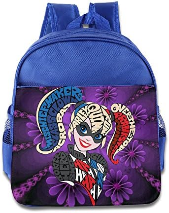 WXIANGL Kid's Harley Quinn School Backpacks/Bags For Unisex RoyalBlue