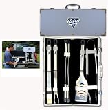 San Diego Padres MLB 8pc. BBQ Set w/Case