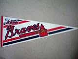 Atlanta Braves Pennant Banner -- Authorized Merchandise -- in Plastic Sleeve