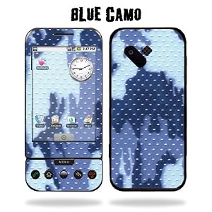 HTC G1 Google Phone Protective Vinyl Skin T-Mobile - Blue Camo