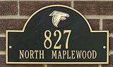 Atlanta Falcons Black and Gold Personalized Address Plaque