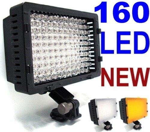 NEEWER® CN-160 DIMMABLE LED VIDEO LIGHT Ultra High Power 160 LED Digital Camera / Camcorder , for Canon, Nikon, Pentax, Panasonic, Sony, Leica , Samsung and Olympus Digital SLR Cameras!!!