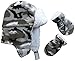 N'Ice Caps Toddler and Baby Soft Sherpa Lined Camo Trooper Hat And Mittens