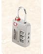 TSA Approved EasyGo Travel Sentry 3 Dial Combination Lock w/ Search Indicator