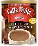 Caffe D'Vita Mocha Cappuccino, 16-Ounce Canisters (Pack of 6)