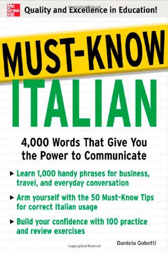 Textbook - Must-Know Italian: 4,000 Words That Give You the Power to Communicate