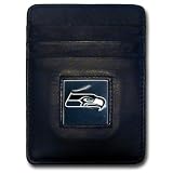 NFL Seattle Seahawks Executive Leather Money Clip Cardholder