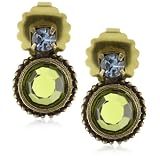 Sorrelli Meadow Mist Crystal Bezel Set Gold-To