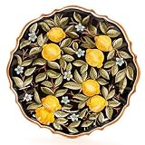 POSITANO NERO: Scalopped Wall Plate/Platter (16D.) [#71/B-43-POS]
