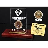 Highland Mint MLB Philadelphia Phillies Citizens Bank Park Infield Dirt Coin Etched Acrylic