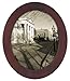 Malden International Designs Classic Oval Walnut Wood Picture Frame, 8x10, Walnut