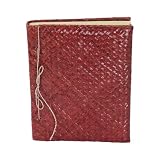 All Natural Handmade Journal/Scrapbook - Cinnamon Mat Design