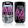 Pink Neon Flames Design Protective Skin Decal Sticker for Palm Treo 700 Cell Phone