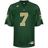 NCAA adidas Notre Dame Fighting Irish #7 Kelly Green Replica Football Jersey (Large)