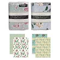 Laura Ashley La-90006 Reversible Ironing Board Cover with Velcro Fasteners