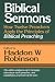 Books : Biblical Sermons: How Twelve Preachers Apply the Principles of Biblical Preaching