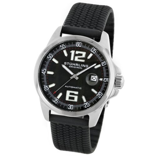 Stuhrling Original Men's Sportsman's 'Aqua Concorso' Automatic Rubber Racing Watch #175M.331627