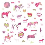 RoomMates RMK1663SCS Horse Crazy Peel & Stick Wall Decals