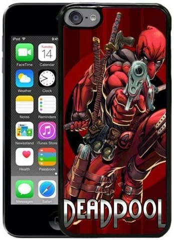 Ukiyya iPod Touch 6 Ultra Slim Case,Deadpool (2) Premium Hybrid Protective Case Fit for Apple iPod Touch 6-Black