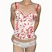 Womens Sexy Fully Reversible White Satin Corset