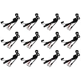 Twelve (12) Battery Tender 081-0069-6 Ring Terminal Harness with Black Fused 2-Pin Quick Disconnect Plug