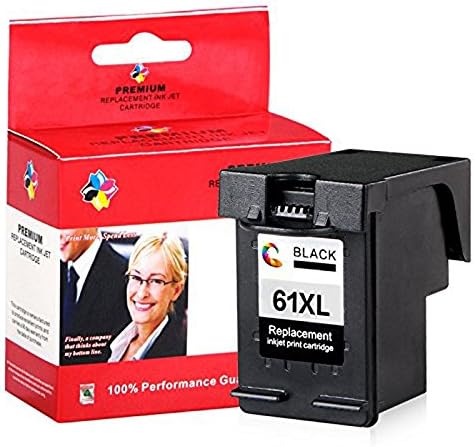 HUIWEI Remanufactured Ink Cartridge Replacement for HP 61XL CH563WN CH564WN 2 Pack (2 Black)