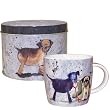 Alex Clark Dogs Mug in Tin