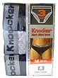 Knocker's Men's Bikini Briefs 3pk - Knocker's Multi-Colored Underwear- M (32-34)