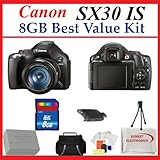 Canon Sx30is 14.1mp Digital Camera with 35x Wide Angle Optical Image Stabil ....