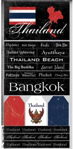 Thailand Scratchy Scrapbook Stickers (18335)