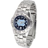 North Carolina Tar Heels NCAA AnoChrome Sport Ladies Watch (Metal Band)