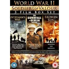 World War II - Soldiers of Valour (3 Disc Boxset) - Everyman's War, The Downfall of Berlin & Broken Sun [DVD]