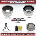 Lens/filter Set Panasonic Pv-gs180 Gs300 Gs500 Sdr-s100