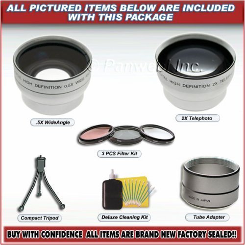 Telephoto & Wide Angle Lens for Canon S3 Is S2 Is NEW