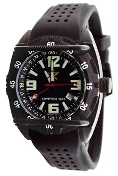 Rogue Warrior Red Cell Black Silocone Rubber Band 200M GMT Watch
